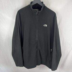 The North Face Sweater Mens XLarge Black Fleece Full Zip Polyester Sweatshirt XL
